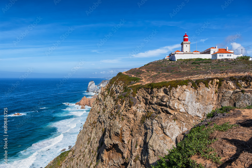 Cabo da Roca Lighthouse In Portugal