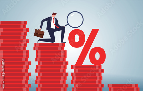 Dwindling profits, panic-inducing or disappointing investments, negative predictive attitudes toward the economy, merchants holding magnifying glasses to analyze declining piles of gold coins