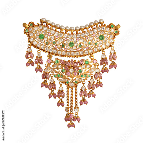 Rajasthani Wedding Cultural Jewellery Timaniya or aad Necklace photo