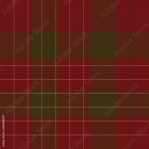 Retro Plaid Seamless Pattern in Maroon and Black with Herringbone Classic Timeless Grid