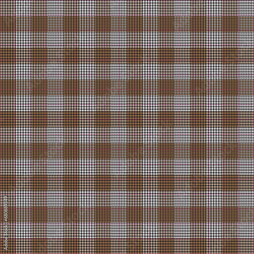 Plaid Checks Houndstooth Seamless Pattern in Black,Brown and White,   Scottish tartan vichy plaid graphic texture for dress, skirt, scarf, throw, jacket, fashion fabric print.