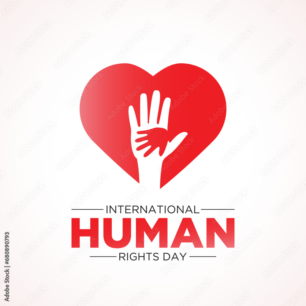 Human rights day is observed every year on december 10. Vector illustration on the theme of international human rights day. Template for banner, greeting card, poster with background. Human rights day is observed every year on december 10. Vector illustration on the theme of international human rights day. Template for banner, greeting card, poster with background.