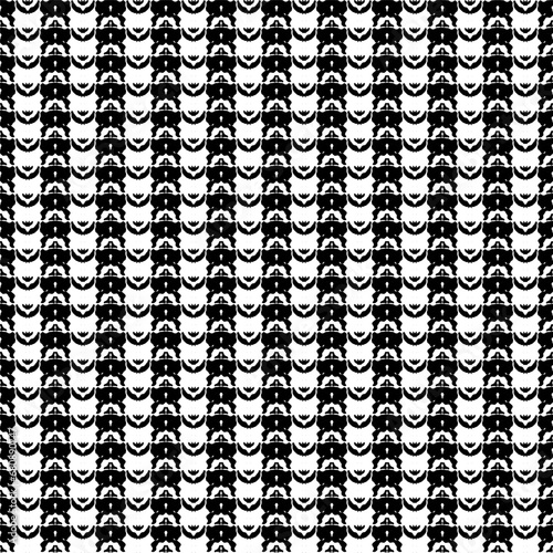 Abstract Plaid Seamless Pattern, textile and fabric, Black , White,Brown
