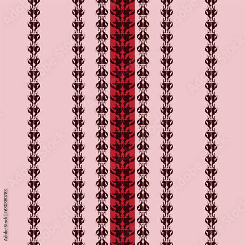 Abstract Snake Bone Seamless Pattern, textile and fabric, in Black , White, Red