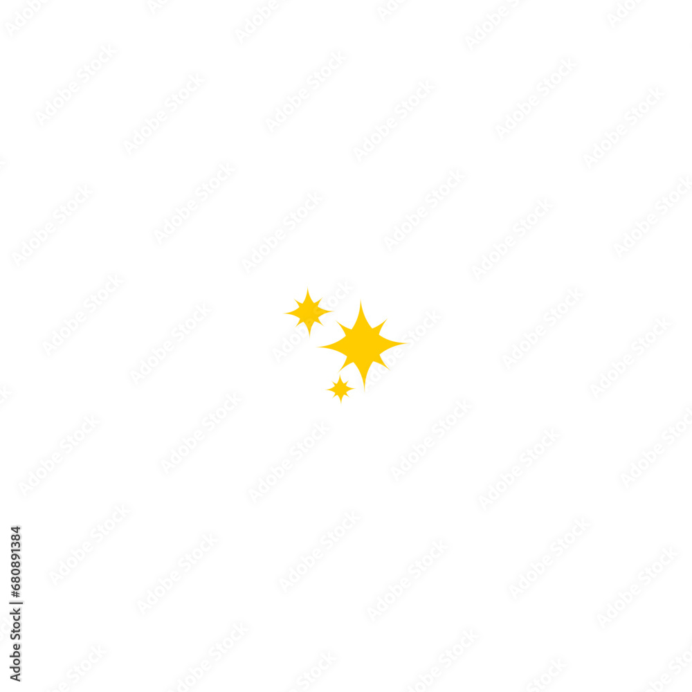 star element with a sparkling yellow color star star element with a sparkling yellow color star