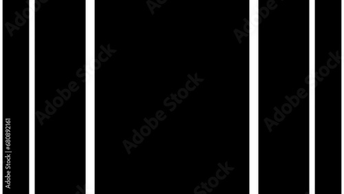 Transition masks set, abstract motion graphics, animated black and white stripes