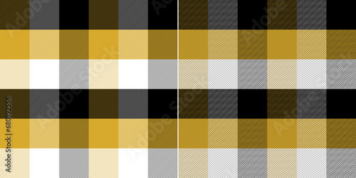 Plaid Pattern Yellow Colourful Classic Tartan Textured Seamless (Double set) for autumn winter scarf, flannel shirt, other modern fashion textile print.