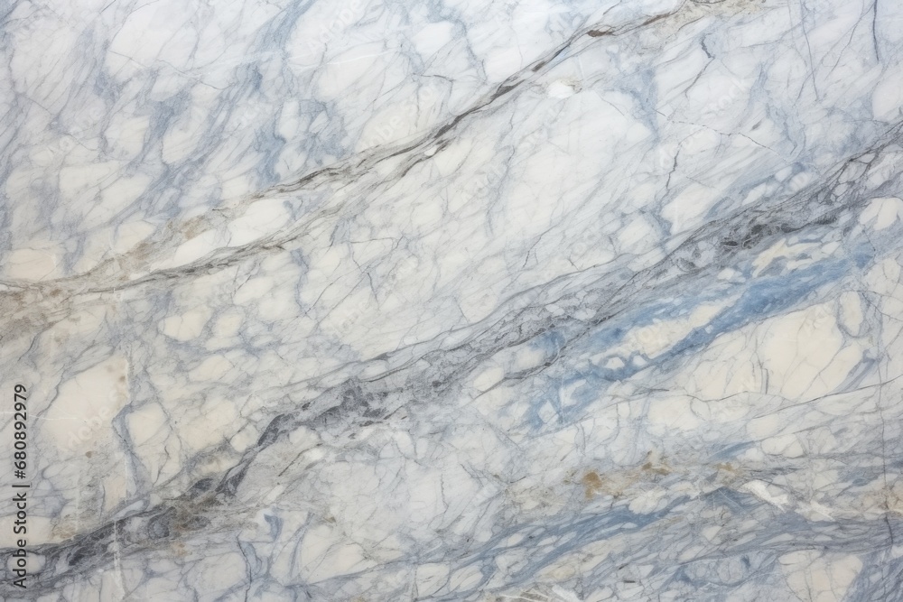 close-up of polished marble with blue-grey veining