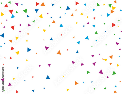 Gender Neutral Rainbow Triangular Confetti