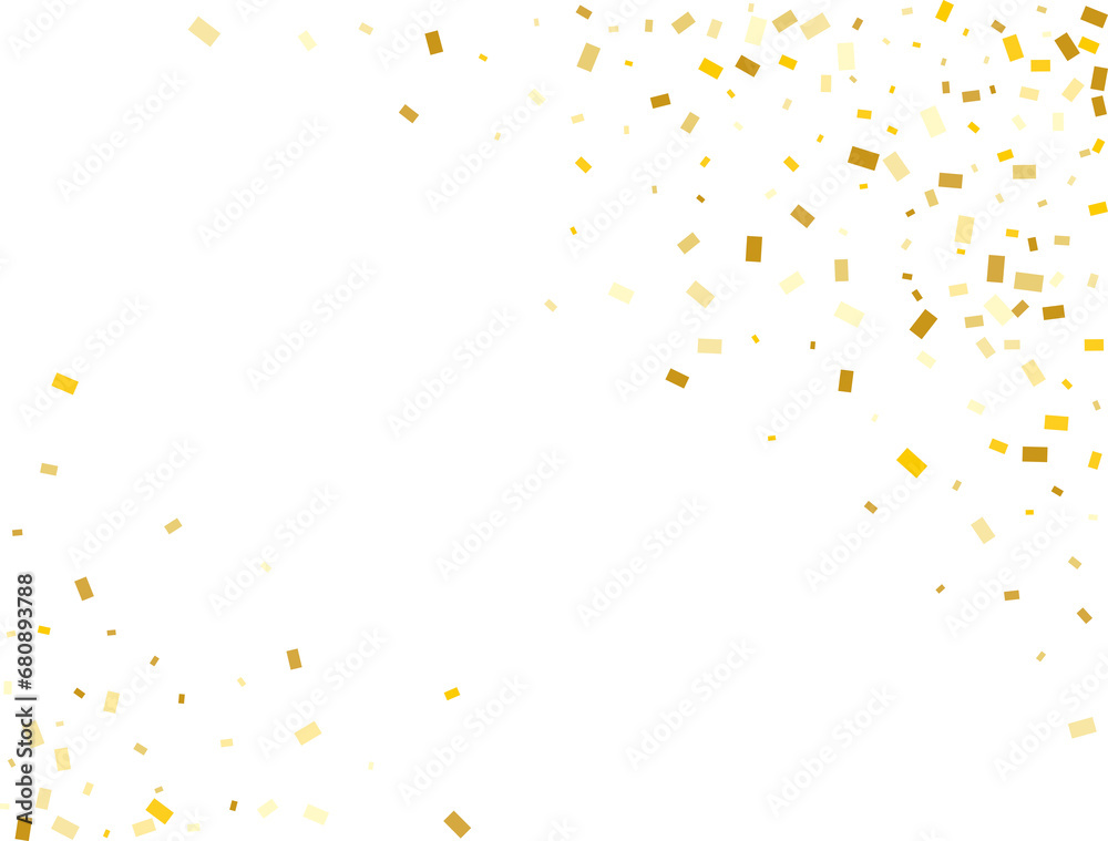 Modern Gold Rectangular Confetti Modern Gold Rectangular Confetti
