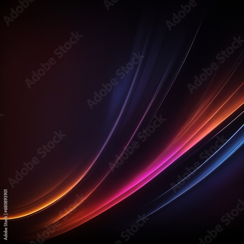 Black aesthetic abstract with color lines © Ferry