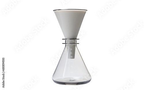 Lab Elegance Separatory Funnel Techniques Isolated on Transparent Background PNG photo