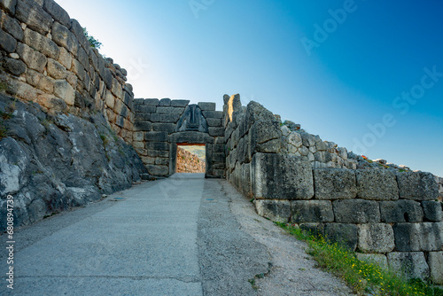 Mycenae, Greece. Lion's Gate view photo