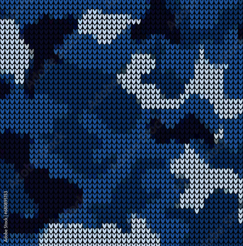 knitted vector pattern camouflage sweater