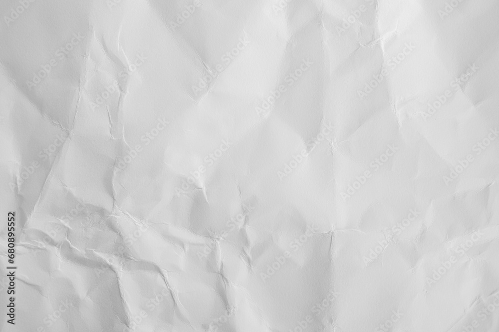 crumpled paper, white paper background crumpled paper, white paper background