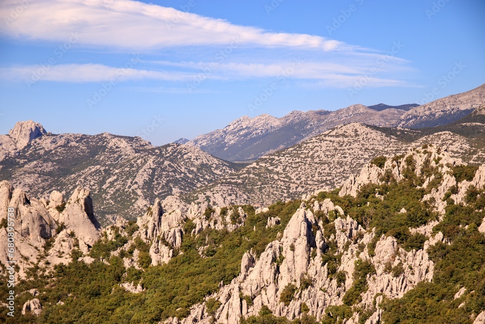 The mountains and nature of National park Paklenica, Croatia