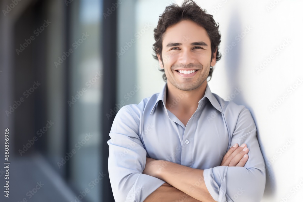 happy and confident man model face portrait happy and confident man model face portrait