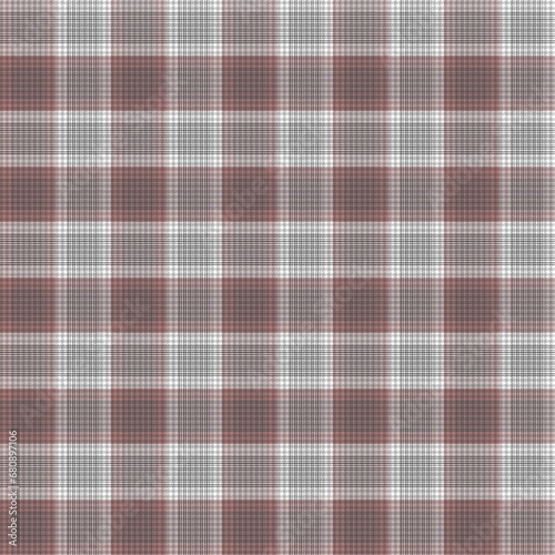 Pink and Grey Buffalo Check Plaid Seamless Vector Pixel Patterns, Trendy Fashion Check Textures, Hipster Style Backgrounds, Timeless Elegance