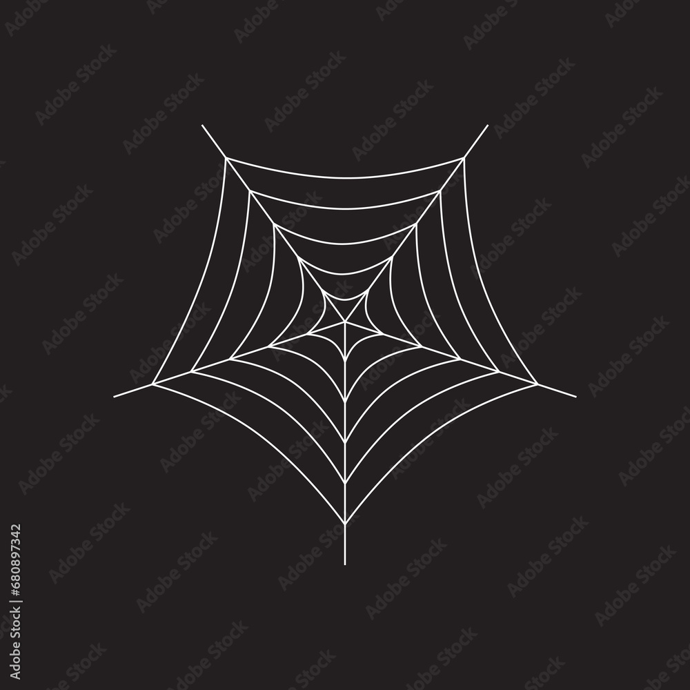Fototapeta premium Spider web vector eps icon