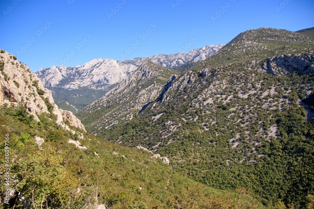 The mountains and nature of National park Paklenica, Croatia