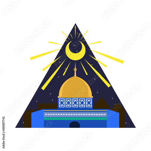 Foto illustration of temple mount