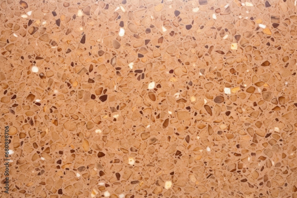 closeup of brown terrazzo flooring with detailed specks closeup of brown terrazzo flooring with detailed specks