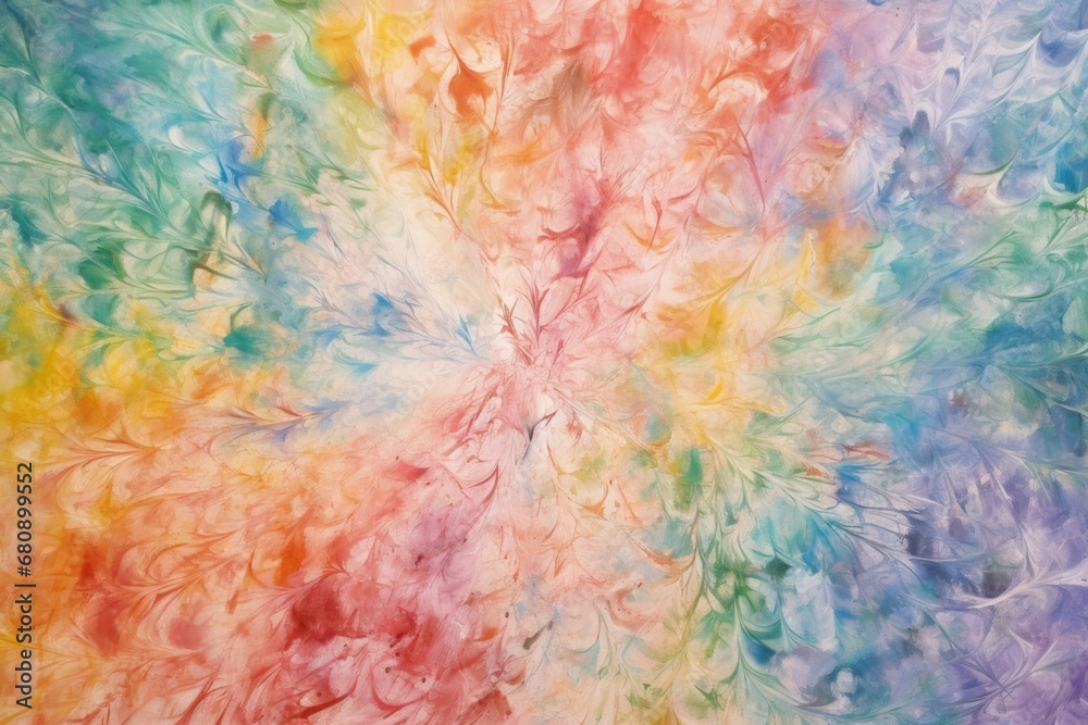 strokes of multi-colored watercolor on a canvas