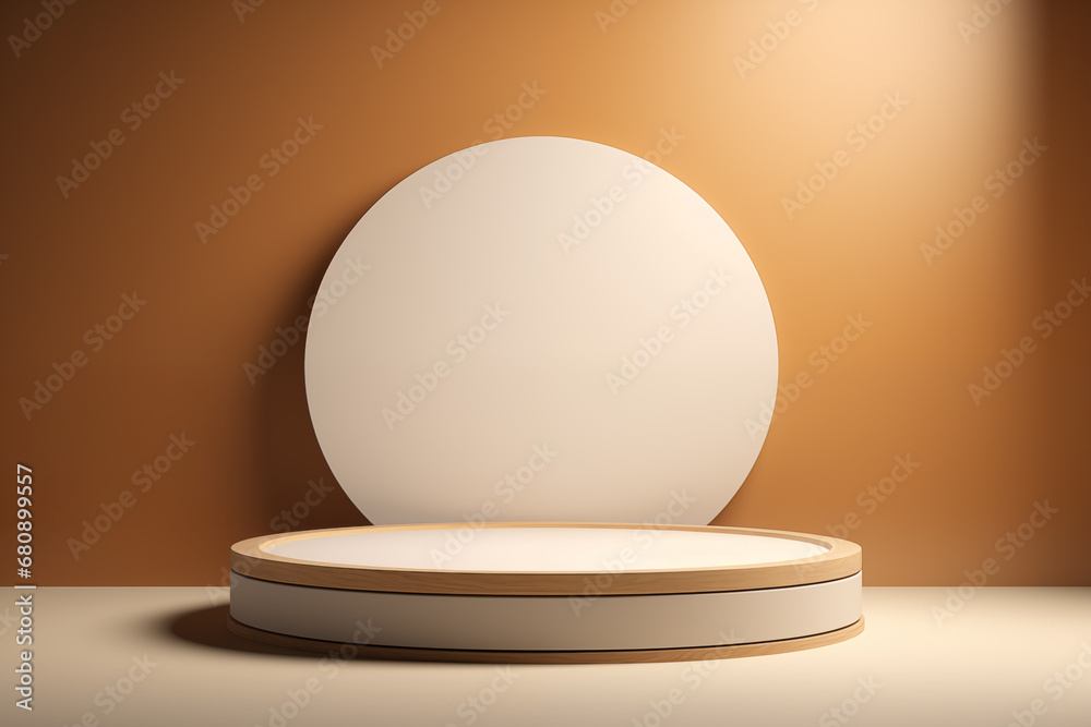 Minimal product display podium for product presentation. Minimal product display podium for product presentation.