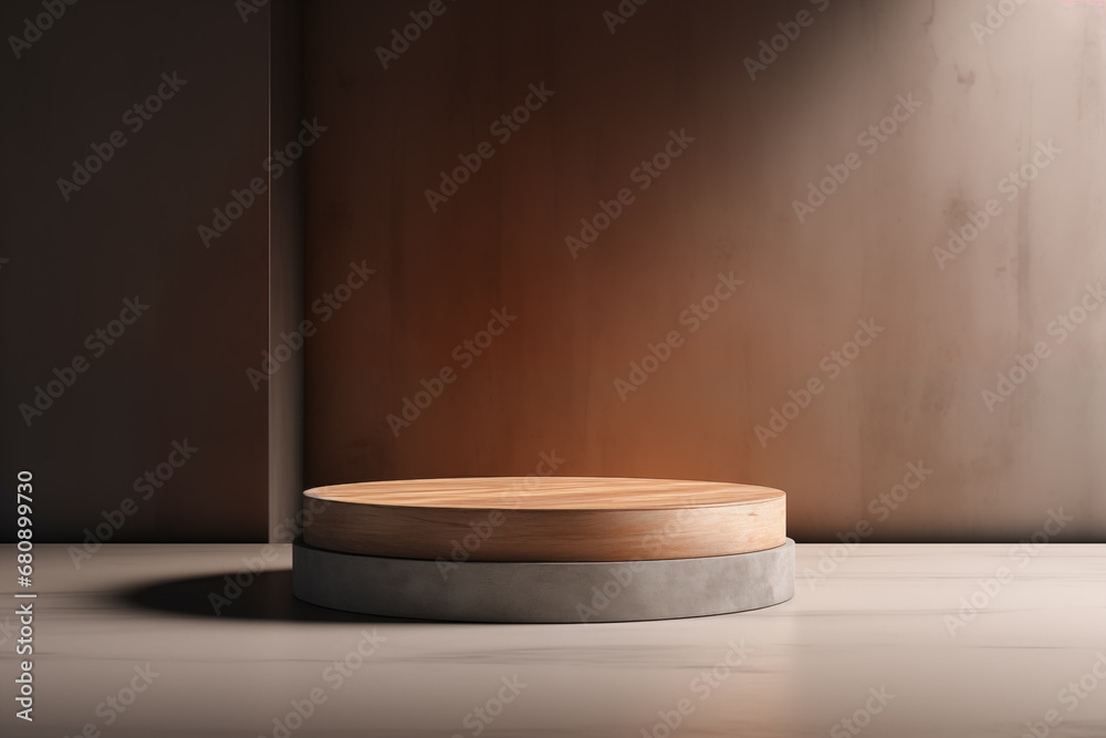 Minimal product display podium for product presentation. Minimal product display podium for product presentation.