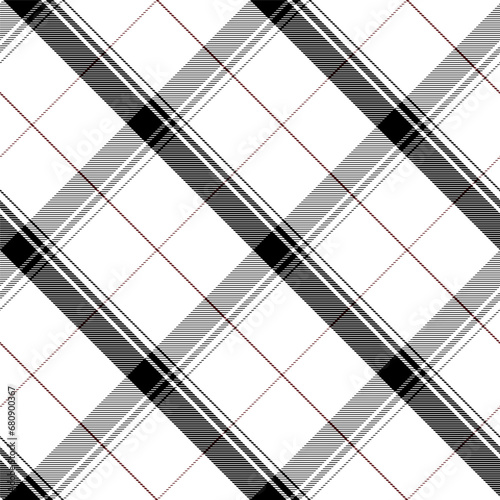 Check Plaid Seamless Pattern, Diagonal Gingham Buffalo Vector Pixel in Gray and Black Simple Tartan Background Graphic with Herringbone Line Grid