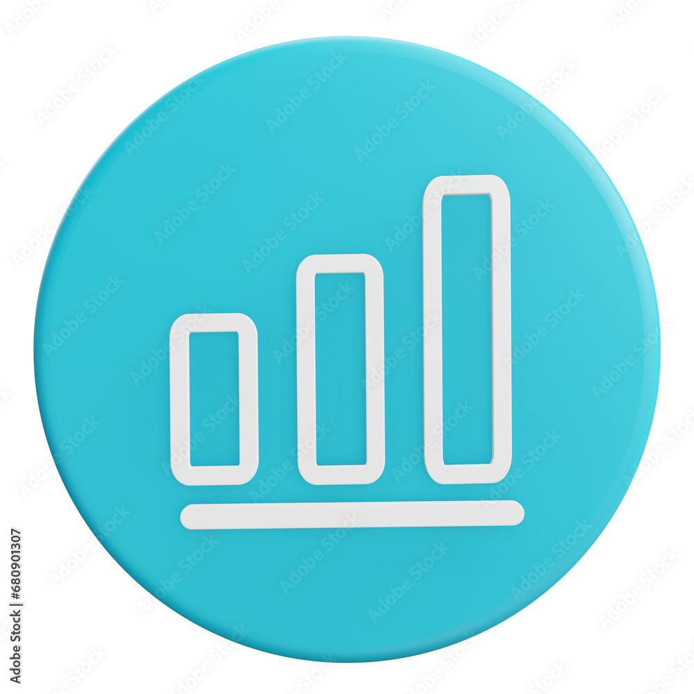 chart 3d icon chart 3d icon