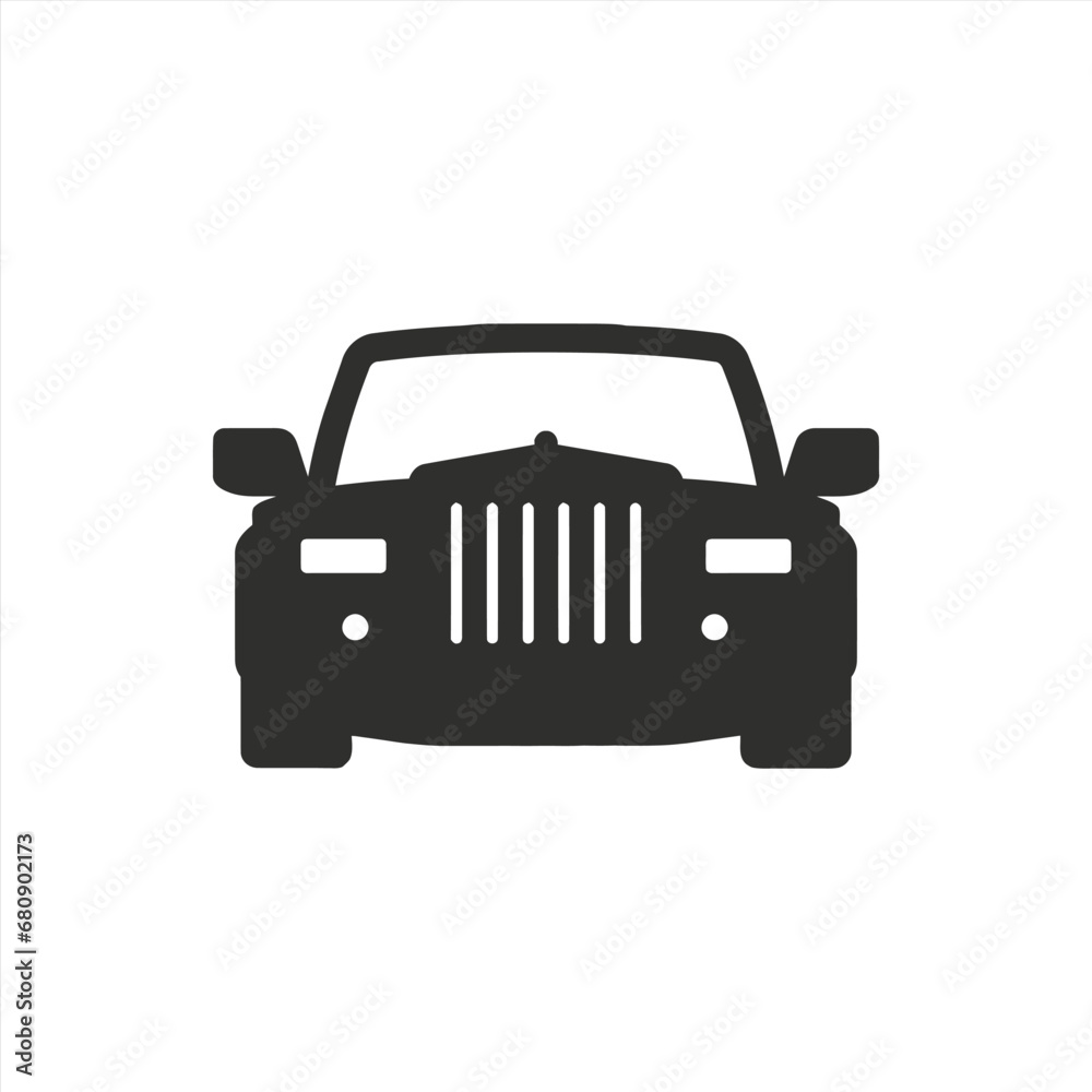 Limo icon, Front view Limo icon, Front view
