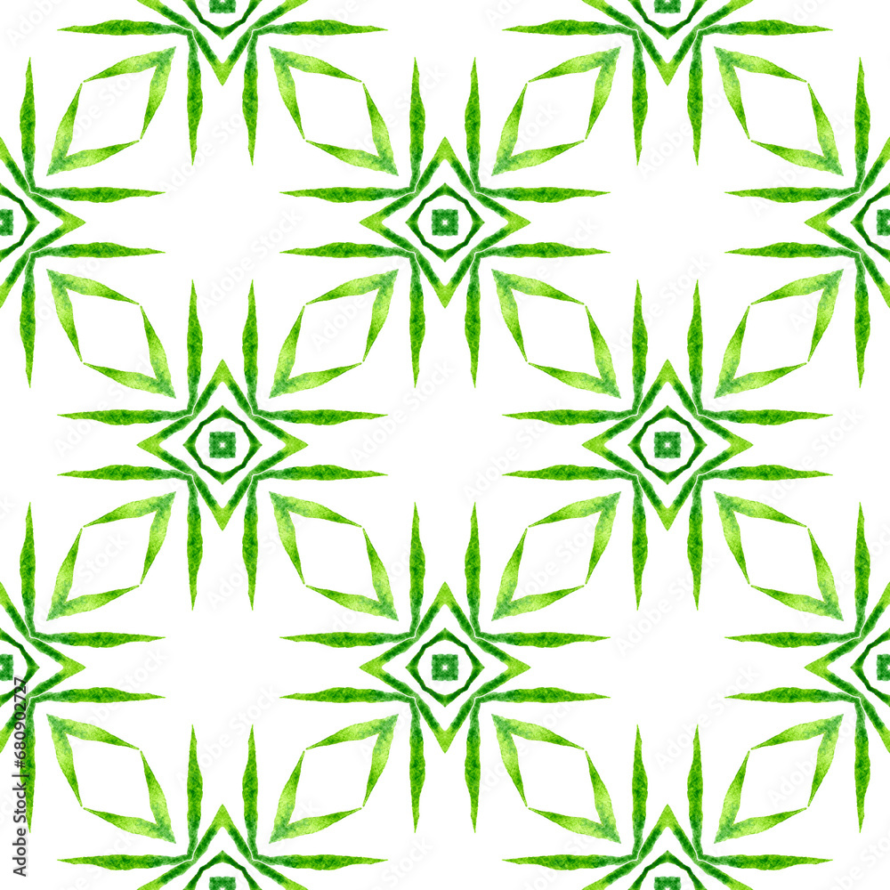 Oriental arabesque hand drawn border. Green Oriental arabesque hand drawn border. Green