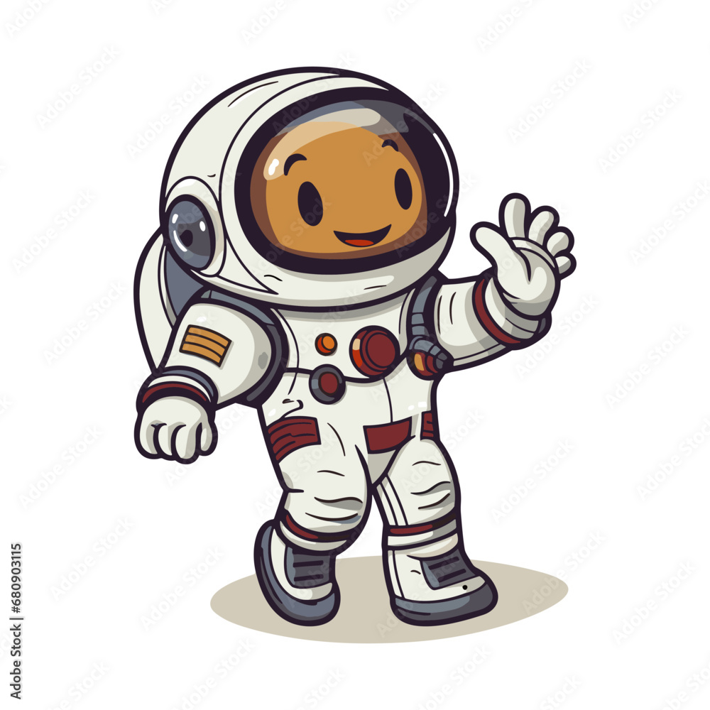 Playful Astronaut Cartoon Vector Playful Astronaut Cartoon Vector