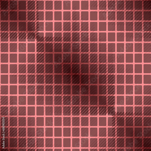 Check Plaid Seamless Pattern, Diagonal Gingham Buffalo Vector Pixel in Maroon and Pink Tartan Background Graphic for Spring Autumn Winter Fashion