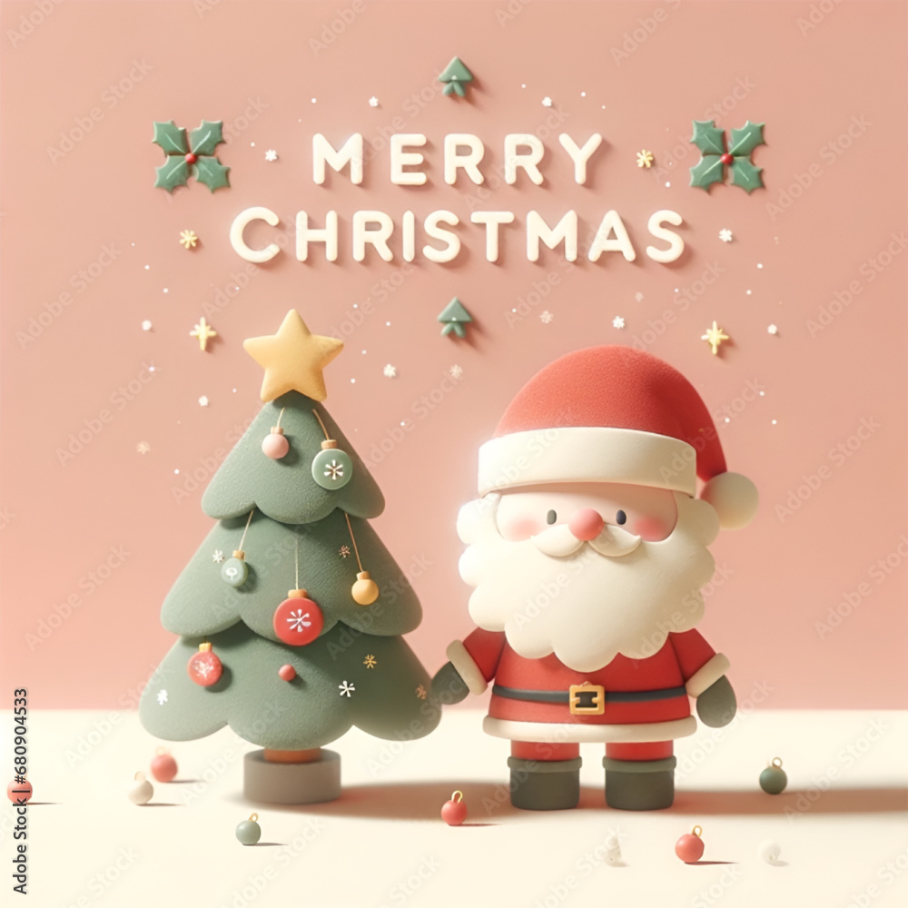 christmas card with santa claus christmas card with santa claus