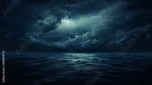 dark clouds by the sea © Daniel