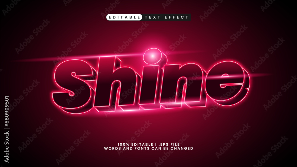 shine text effect