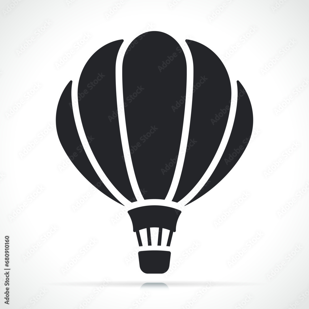 hot air balloon isolated icon hot air balloon isolated icon