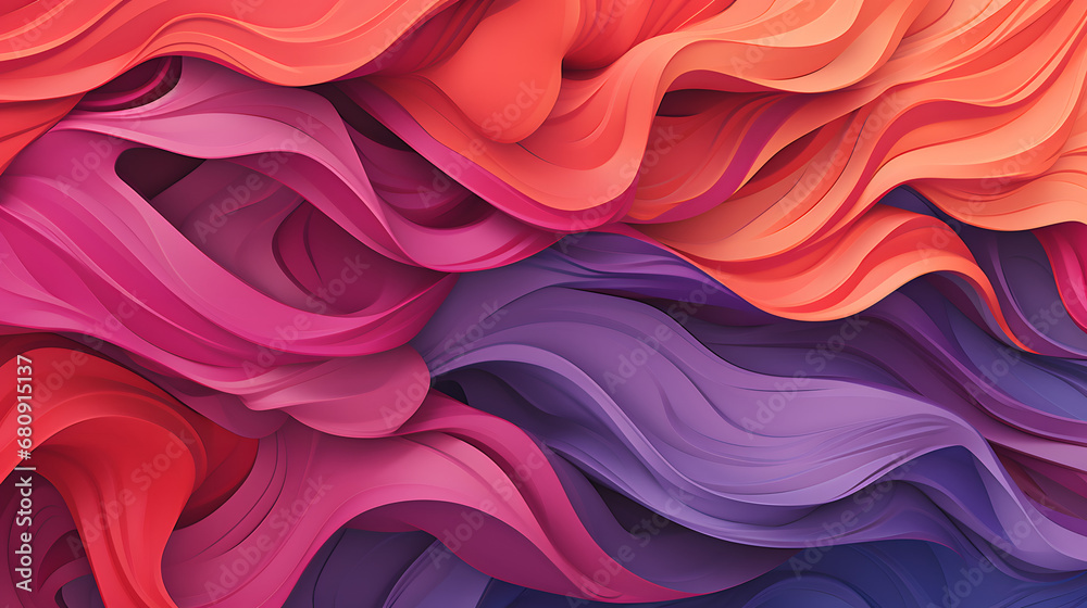 Fototapeta premium abstract background with colored waves