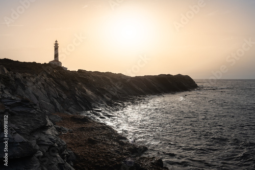 Favaritx lighthouse in Menorca island, Spain © Noradoa