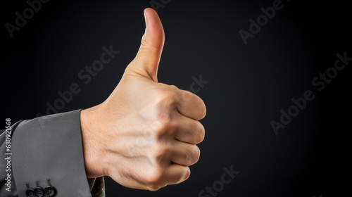 Thumb Up Finger. Thumb signal. Hands Show Finger Like