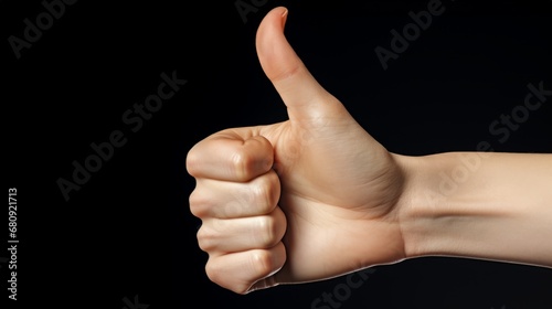 Thumb Up Finger. Thumb signal. Hands Show Finger Like