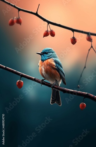 a bird perched on a branch