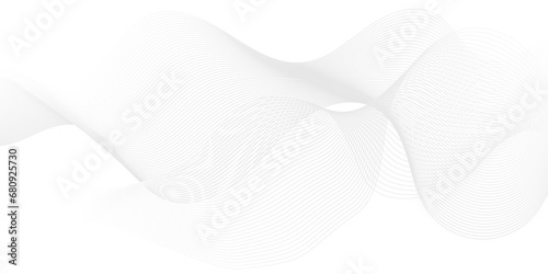 Modern white blend digital technology flowing wave lines background. Abstract glowing moving lines design. Modern white moving lines design element. Futuristic technology concept. Vector illustration.