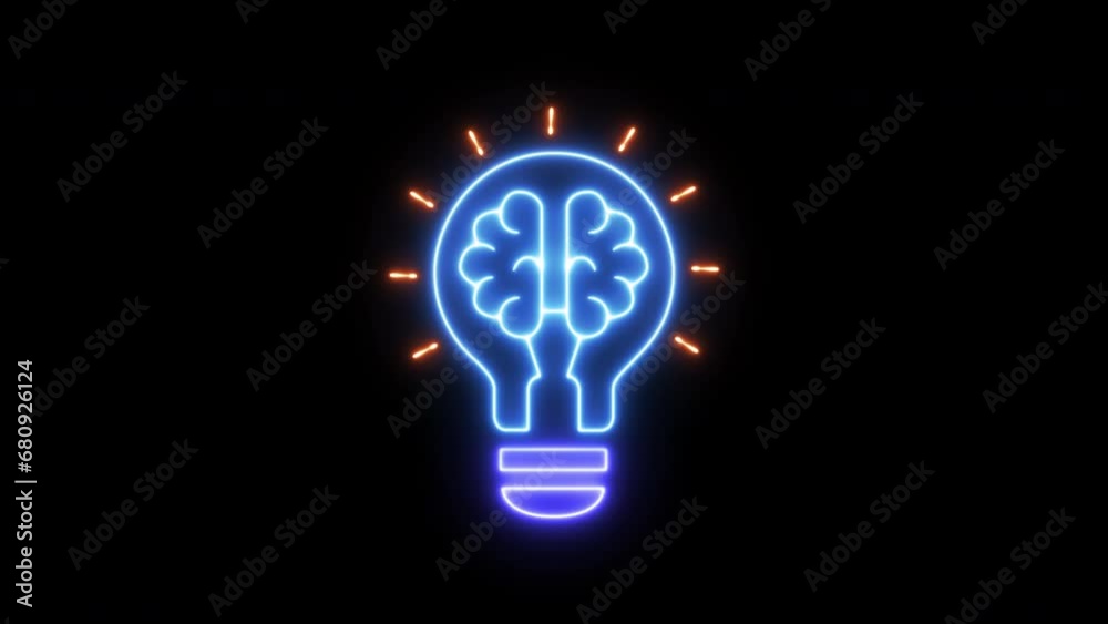 A glowing lightbulb that have a glowing human brain inside. Symbol for creative and thinking idea concept. Able use graphic isolated transparent background. A glowing lightbulb that have a glowing human brain inside. Symbol for creative and thinking idea concept. Able use graphic isolated transparent background.