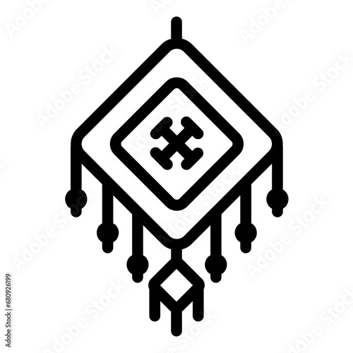 Badge Line Style in Design Icon