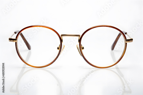 Eye glasses on white background
