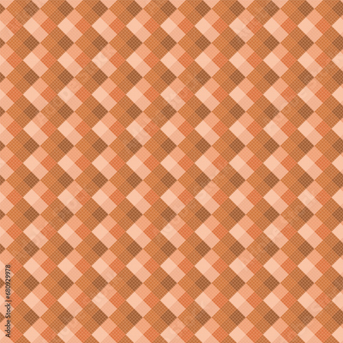 Lumberjack plaid check seamless pattern in black and orange collection. Scottish seamless tartan classic line grid for textile 