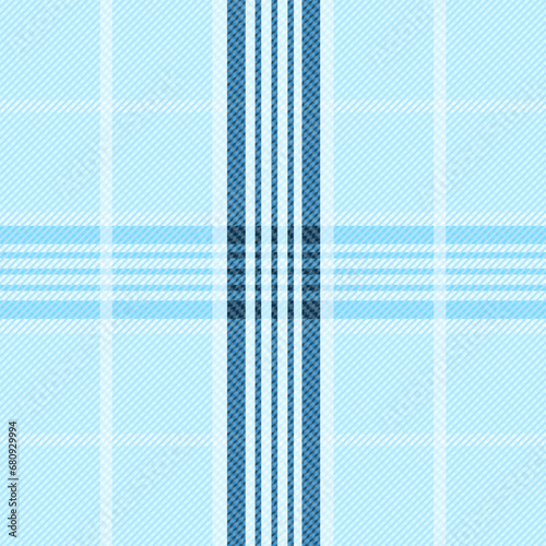 Gingham check plaid seamless pattern in cobalt blue with flower for tablecloth, scarf, flannel shirt, other modern fashion textile print.

